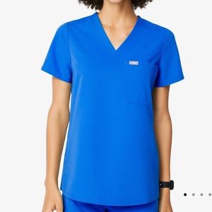 Figs Catarina one pocket scrub top royal blue size small